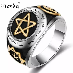 MENDEL Mens Stainless Steel Illuminati